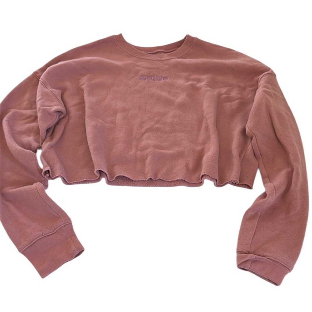 Active Women's Crop Top Long Sleeve Sweatshirt